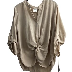 Jaretchun beige/tan, large, 3/4 sleeve or long, business casual, brand new
